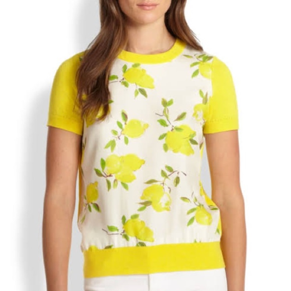 Kate Spade Yellow Lemon sweater